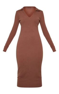 Tall Robe Mi-longue Style Polo Chocolat à Décolleté Plongeant -Logic || Diamond || Zero Soldes Boutique 1168af0741664b8fd93a1692763586a4bb514cab cnb4387 5