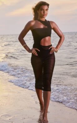 Robe De Plage Longue En Mesh Noir Découpé -Logic || Diamond || Zero Soldes Boutique 1333c7bdaa00b25d2df62c40940ea5c53bc8a316 cmw6401 4