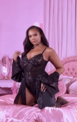 Robe De Chambre Satinée Noire -Logic || Diamond || Zero Soldes Boutique 159834e3a163192e62ce028f6d2bb676791835a0 clw1606 3