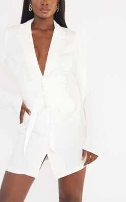 Tall Robe Blazer Crème à Manches Longues Et Corset -Logic || Diamond || Zero Soldes Boutique 231b051a419103e6cf77ebe5305869777a7ac8f8 cmt1111 5