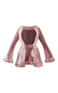 Robe De Chambre En Mesh Rose à Volants Et Taille Nouée -Logic || Diamond || Zero Soldes Boutique 23b25ec004e4dc6f656b732e102c372f3a198d50 cnc1271 5