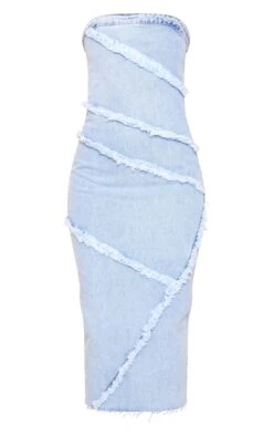 Tall Robe Bustier Mi-longue En Jean Bleu Clair Délavé -Logic || Diamond || Zero Soldes Boutique 257ce394a706f0f037655257328454ae90ee6baf cnd0553 5