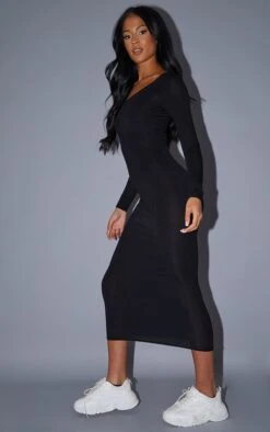Tall Robe Longue En Jersey Noir à Manches Longues -Logic || Diamond || Zero Soldes Boutique 29f145ac68c0397e209b81bee2f9ac1421c1c115 cme1965 4