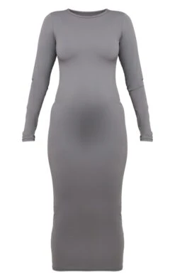 Maternité Robe De Grossesse Longue Gris Clair Sculpt Luxe à Manches Longues -Logic || Diamond || Zero Soldes Boutique 2c03a3d79a76511b617125cec59cd7ea0f2bd10c cnd3250 5