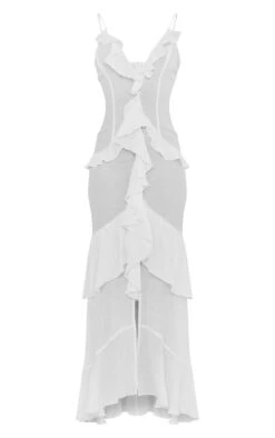 Tall Robe Longue Texturée Crème à Volants -Logic || Diamond || Zero Soldes Boutique 2d96b910f4e468459b331f663d547a04f4d56bbe cne2098 5