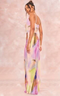 Tall Robe Longue Plissée Violette à Imprimé Aquarelle Et Bretelles -Logic || Diamond || Zero Soldes Boutique 2f5a0dd3b1b9be3d8cabf532e6a3554996cde01c cne8163 2