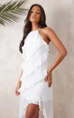 Tall Robe Longue Volantée Blanche à Bretelles -Logic || Diamond || Zero Soldes Boutique 36a3e2731efc714deccdcb9102f91c1c4777c71e cnd3481 4