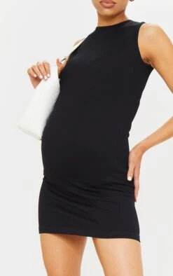 Maternité Robe De Grossesse Moulante Noire à Dos Nageur Et Détail Contours -Logic || Diamond || Zero Soldes Boutique 3859d4fdb1fb023b3dc80db251561bbcc4a87b33 cmr0588 5