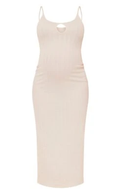 Maternité Robe De Grossesse Mi-longue Texturée Crème à Découpe Et Bretelles -Logic || Diamond || Zero Soldes Boutique 38d36f4e878158de8ab086e408405da33e204e7c cne2318 5