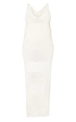 Maternité Robe De Grossesse Longue En Maille Crochet Crème Ajourée Sur Les Côtés -Logic || Diamond || Zero Soldes Boutique 39cdf4cbeaaead6b68a16980c7a2ffd28606eb53 cmz3645 6