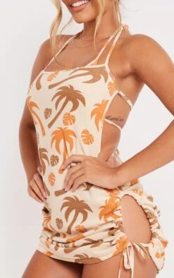 Robe De Plage En éponge Imprimé Feuilles Crème à Dos Ouvert -Logic || Diamond || Zero Soldes Boutique 46a0b153ceac32da5e04f9c24b41d99d19871469 cnb5654 4