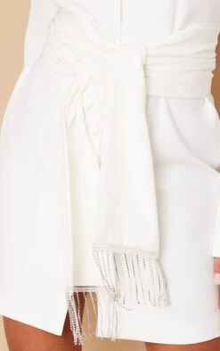 Tall Robe Blazer Blanche Nouée à La Taille -Logic || Diamond || Zero Soldes Boutique 46e0635d30167873e9bb9386e70ce6af000767b5 cnb6610 4