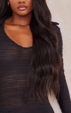 Tall Mini-robe Texturée Noire -Logic || Diamond || Zero Soldes Boutique 49062d96b6876495fb651041dc8954b9f045c07d cne2233 4