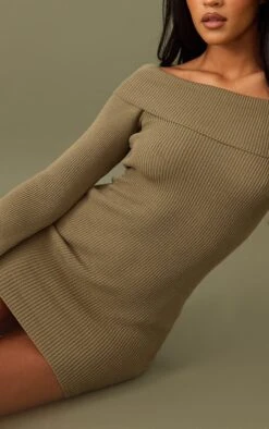 Tall Mini Robe Pull Kaki à épaules Dénudées -Logic || Diamond || Zero Soldes Boutique 4d0878ffeef3e692782f5d42142f12760e9189dc cnc4061 4