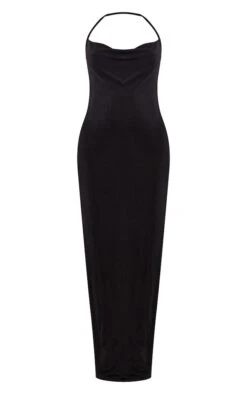 Maternité Robe De Grossesse Longue Noire à Col Bénitier -Logic || Diamond || Zero Soldes Boutique 535b3ac2273a9133f49767173a0015b1aff29ce6 cne2242 5