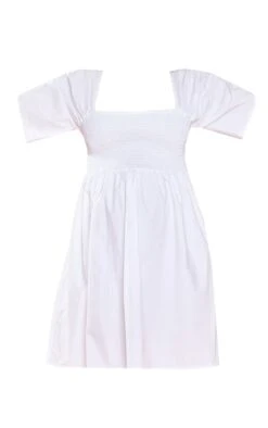 Maternité Mini Robe Babydoll De Grossesse Blanche Froncée Sur Le Buste -Logic || Diamond || Zero Soldes Boutique 58742b286b97973676000d8a6e7dad51aa839caa cmy0820 6