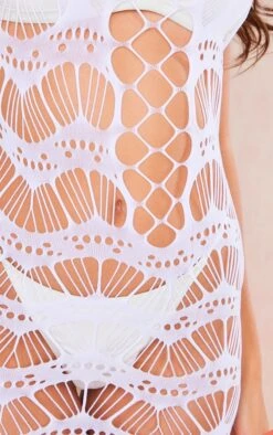 Robe De Plage Découpée Blanche -Logic || Diamond || Zero Soldes Boutique 5a636de4c1336786bbc4e7935d11e00689d23ce8 cne5001 4