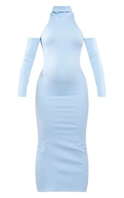 Maternité Robe De Grossesse Longue Côtelée Bleu Clair à Détail Contours -Logic || Diamond || Zero Soldes Boutique 5a816dded8e3258eeeae9128847dc687ab13ad8e cnd3254 5