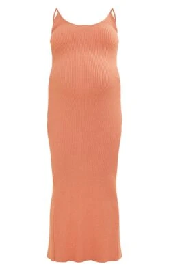 Maternité Robe De Grossesse Longue En Maille Tricot Argile à Bretelles -Logic || Diamond || Zero Soldes Boutique 634d734d0857896a881e76d7e249cc79ef3c1b5a cnd3112 5