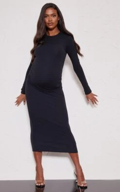 Maternité Robe De Grossesse Mi-longue Côtelée Noire à Manches Longues 9 Maternité Robe De Grossesse Mi-longue Côtelée Noire à Manches Longues -Logic || Diamond || Zero Soldes Boutique 64c145ca89052940517f90705c18cebb0b5e6746 cnc4893 3