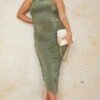 Maternité Robe De Grossesse Longue Vert Sauge Moulante à épaule Unique -Logic || Diamond || Zero Soldes Boutique 6c8db203d6f080ffa0e6bd1d5c45fd3cb461a4e9 cmt3060 1