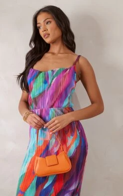 Tall Robe Longue Plissée Multicolore à Imprimé Abstrait Et Bretelles -Logic || Diamond || Zero Soldes Boutique 6f98295fca07be2f79cadcf84f076453f872c40a cnd7369 4