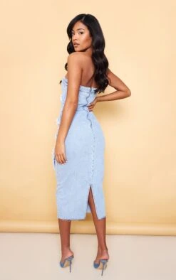 Tall Robe Bustier Mi-longue En Jean Bleu Clair Délavé -Logic || Diamond || Zero Soldes Boutique 70e6fdc84a7ec74b1a145af657d34ed0c26d01aa cnd0553 2