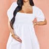 Maternité Mini Robe Babydoll De Grossesse Blanche Froncée Sur Le Buste -Logic || Diamond || Zero Soldes Boutique 740afc03bd9e316eb8a0e67880e0b22dca0f6e2e cmy0820 1