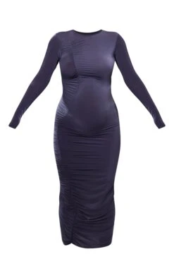 Maternité Robe Longue De Grossesse Gris Anthracite à Fronces -Logic || Diamond || Zero Soldes Boutique 774a5e61065c6a6d97e8c4f89e6437a581b72bcf cnb2433 5