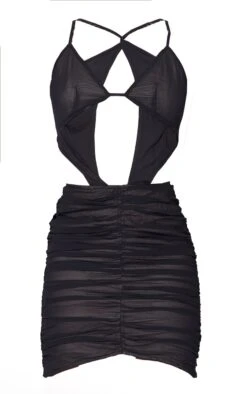 Tall Robe Noire Froncée à Bretelles Et Parties Contrastantes En Mesh -Logic || Diamond || Zero Soldes Boutique 7b6a64260f26055aaa084a51cd6f1ecd18f898f4 cmv9381 6