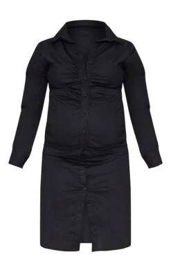 Maternité Robe Chemise De Grossesse Mi-longue Noire Froncée -Logic || Diamond || Zero Soldes Boutique 7dd5e40c9ad3d00497d5bf7cc61f15f58048f762 cmz7945 6