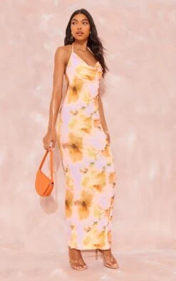 Tall Robe Longue Rose Fleurie à Col Bénitier -Logic || Diamond || Zero Soldes Boutique 803406f0fd3980cf7f5446b1c095587d2a55f807 cnf1330 3