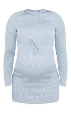 Maternité Mini-robe De Grossesse Bleu Acier à Nouer Sur La Taille -Logic || Diamond || Zero Soldes Boutique 857595f19abfe786042e06fb9d9a2d3550d0a5ea cmp6558 6
