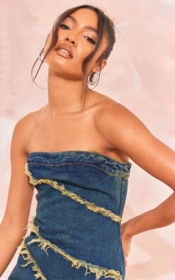 Tall Robe Bustier Mi-longue En Jean Vintage Moyennement Délavé -Logic || Diamond || Zero Soldes Boutique 88ac65411253aef35c6c68b2fd6b7eb0a8ce6f86 cnd0554 4