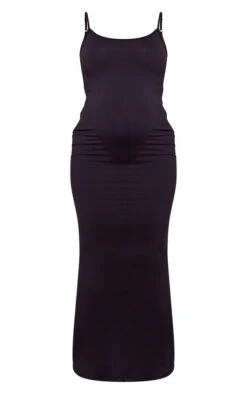Maternité Robe De Grossesse Mi-longue Douce Noire Sculpt à Bretelles -Logic || Diamond || Zero Soldes Boutique 8a559e06d68a3823ef0c80f36cda483292ac0446 cnd7217 5