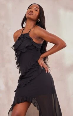 Tall Robe Longue Volantée Noire à Bretelles -Logic || Diamond || Zero Soldes Boutique 8d161a7415f781cb3580fc5c85accadbcaa42f0c cne8160 4