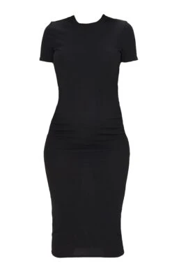 Maternité Robe De Grossesse Mi-longue Noire Côtelée à Col Ras-du-cou -Logic || Diamond || Zero Soldes Boutique 8f8a5f55a8e3b9fcdb82b56634deb7693b0797ed cms0989 6