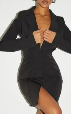 Tall Robe Blazer Noire à Manches Longues -Logic || Diamond || Zero Soldes Boutique 9243c3b72a8f3c26742f47bda8e563414014a7b8 cmt6713 5