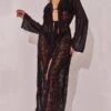 Robe De Chambre Longue En Dentelle Noire à Manches Volantées -Logic || Diamond || Zero Soldes Boutique 939328b16bb9ad978726fa5856307b0b078fa027 cne6070 1