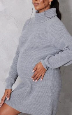 Maternité Robe Pull De Grossesse Gris Chiné Oversize à Col Montant -Logic || Diamond || Zero Soldes Boutique 93f52f15aab7c3bbb0f3f7b5211222921a69430a cna9481 4