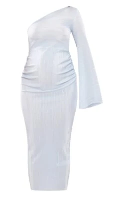 Maternité Robe De Grossesse Asymétrique Longue Bleue Effet Plissé -Logic || Diamond || Zero Soldes Boutique 9536340d5a71f376246effa52949e5cd039470d9 cnd7197 5