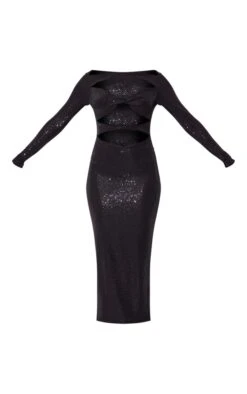 Tall Robe Mi-longue Noire à Sequins Et Découpes Devant -Logic || Diamond || Zero Soldes Boutique 96e5e06308fbc34df24603a865bc98a3f2446c6c cna9645 5
