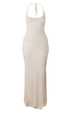 Tall Robe Longue En Maille Crochetée Crème à Dos Nu -Logic || Diamond || Zero Soldes Boutique 9bc12bfe0c8d0b415518d79e58719fc95786c995 cne2396 5