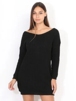 Robe Pull Dos Torsadé