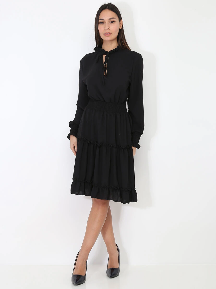 Robe évasée Et Smockée à Volants 6 Robe évasée Et Smockée à Volants – Image 4