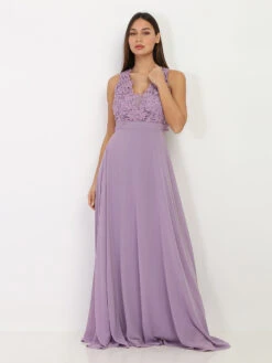 Robe Longue à Broderies Fleuries -Logic || Diamond || Zero Soldes Boutique P30 R1360 LTPRP 3