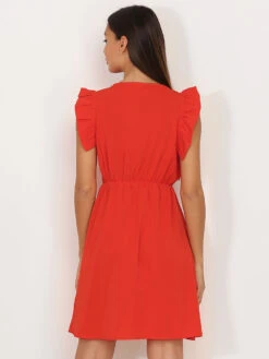 Robe Patineuse Cache Cœur à Volants -Logic || Diamond || Zero Soldes Boutique R17 8306 G RED 2