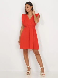 Robe Patineuse Cache Cœur à Volants -Logic || Diamond || Zero Soldes Boutique R17 8306 G RED 3