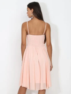 Robe Patineuse Drapée -Logic || Diamond || Zero Soldes Boutique R20 R1301 B PNK 2