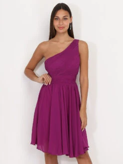 Robe Asymétrique Drapée -Logic || Diamond || Zero Soldes Boutique R21 R1283 PRP 2